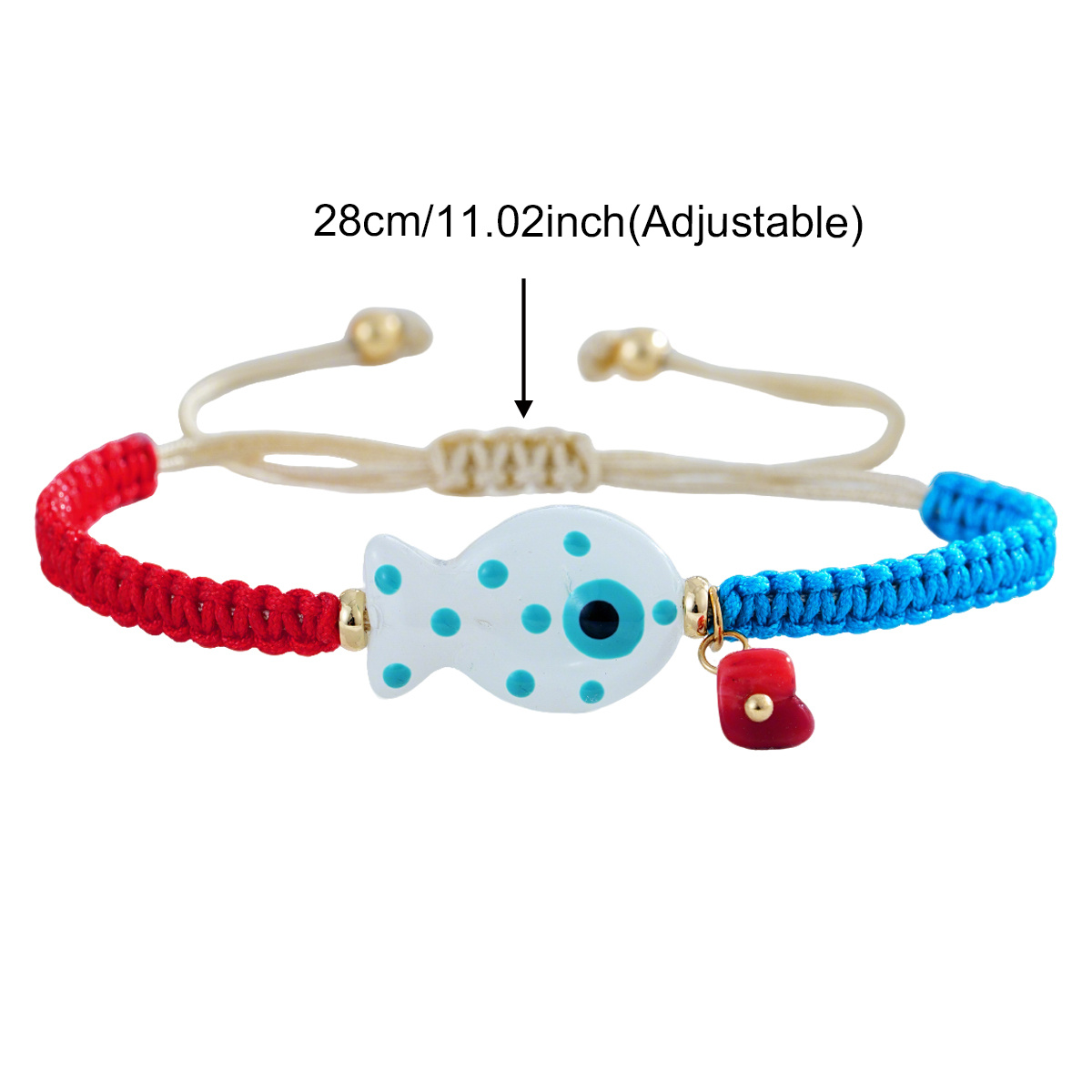 Women's 18K Golden Plated Casual Fish Pendant Bracelet